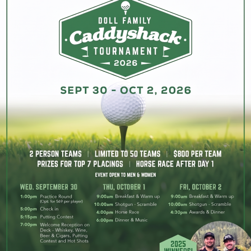 Caddyshack Tournament Sign Up Here